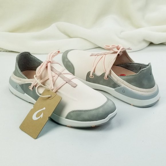 OluKai Shoes - Olukai Miki Li Pearl Blush Pale Grey Sneakers